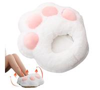 Rechargeable Foot Warmer | Cute Heating Pad Soft Plush Heated Foot Warmer,Cat Paw Feet Warmers, 3-Speed Temperatures Plush Warm Shoes for Travel, Bedroom, Offices, Home