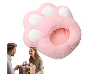 Rechargeable Foot Warmer - USB Heated Cat Paw Heating Pad | Under Desk Foot Warmers with Soft Plush Speeds Temperatures for Home, Dor