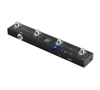 Rechargeable For MIDI Footswitch Controller | Portable 4-Button Wireless USB Pedal for Musicians | Compact Live Performance Device with App Control Integration | Compatible