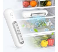 Rechargeable Fridge Air Freshener Deodoriser - 2 Modes Fridge Smell Remover, Mini Fridge Odour Eliminator, Quiet O3 Fridge Deodoriser, 30 Days in Fresh Mode, Reusable, Ozoori Kühlschrank Deodorierer