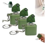 Rechargeable Frog Croaking Keychain, Frog Croaking Fidget Toy, Frogs Croaking Stress Reliever with Sound & Colorful Lights, Sensory Fun Portable Gift for Adults (3Pcs)