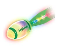 Rechargeable Glow in the Dark Football - Light Up Foam Football with Battery, Outdoor Sports Toy for Boys Ages 8-12, Camping & Beach Games, Birthday & Summer Gift for Kids 8 9 10 11 12 13 14 15 Green