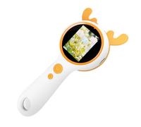 Rechargeable Hand Microscope Classroom Study, Yellow antlers | LED Lighting for Nature Samples, Beginner Use