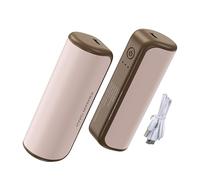 Rechargeable Hand Warmer, 6000mAh Battery Portable Magnetic Hands Heater 3 Adjustable Levels 2 in 1 Electric Pocket Warmer Fast Heating Dual Piece Design for Outdoor Winter Sports
