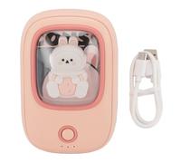 Rechargeable Hand Warmer Cute Winter Portable Electric Reusable Pocket Hot Hands Heater with 4000mAh Battery Fast Heating for Outdoor Activities ABS PC Metal Skin Friendly (Pink)