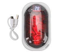 Rechargeable Hand Warmer Power Bank Portable Electric Hand Warmer with Dynamic Flame Light 3 Temperature Settings 3600mAh Battery for Outdoor Activities Camping Travel Winter