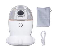 Rechargeable Hand Warmer USB Portable Electric Handy Warmer Adjustable Temperature with Night Light for Outdoor Travel Home ABS Material 5000mAh Battery (Blanco)