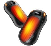 Rechargeable Hand Warmers 2 Pack, LED Display, Slim & Lightweight with Magnetic Design, Adjustable Temp 35-55℃, 6000mAh, Up to 12 Hours - Perfect for Golf, Camping & Holiday Gifting