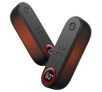 Rechargeable Hand Warmers 2 Pack Magnetic, 10000mAh Electric Hothands Warmer, Portable Pocket Heater, AI Smart Chips, Visual 3 Levels Heat, Camping, Hunting, Golf, Football (Black-2Pack)