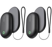 Rechargeable Hand Warmers 2 Pack, Magnetic USB Electric 5000mAh, Pocket Size, 3 Heat Levels, 8 Hours Battery Life, Portable Reusable, Ideal for Outdoor, Christmas