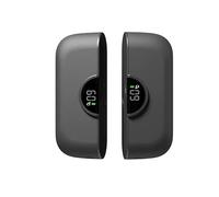 Rechargeable Hand Warmers - 2-Piece Set of Electric Pocket Heaters, 360° Heating, 4 Settings - Camping Essentials, Hunting Gear, Christmas Stocking Stuffers, Men's Gifts (Black)