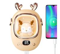 Rechargeable Hand Warmers, Electric Hand Warmers, Cute Cheap Electric Hand Warmer with Night Light - Digital Display, Portable Pocket Heater, 3 Level Heating for Men and Women