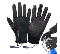 Rechargeable Hand Warmers Gloves- Touchscreen Heated Gloves, Heating Glo-ves, USB Heated Mittens | Windproof Portable Winter USB Fleece-lined For Indoor Outdoor Skiing Running M, L, XL