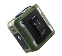 Rechargeable Handfree Cooling Fan Strong Airflows LED Flashlight Waist Belt Hanging Electric Fans Waist Fan Clip On