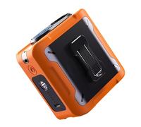 Rechargeable Handfree Cooling Fan Strong Airflows LED Flashlight Waist Belt Hanging Electric Fans Waist Fan Clip On