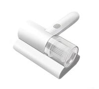 Rechargeable Handheld Bed Vacuum Cleaner with 12KPa Suction and UV Light, HEPA Filter for Mite Removal on Mattress Sofa Carpet, White