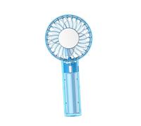 Rechargeable Handheld Cooling Fan with Touch Plate, Compact Transparent Design for Commute Travel Camping Desk Use Portable Cooling Fan Handheld Plate Rechargeable Cordless Commute Travel Camping Hot