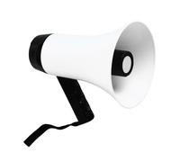 Rechargeable Handheld Megaphone with Voice Recording & Siren - Portable Bullhorn Speaker for Sports Events, Cheerleading, Emergency Alerts, and Outdoor