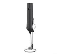 Rechargeable Handheld Milk Frother Set Electric Coffee Foam Maker with Whisk 3 Speed Adjustable Small Blender Mixer for Hot Chocolate Frappe Latte(Black)