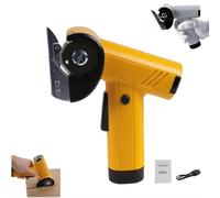 Rechargeable Handheld Scissors,High-Speed Cardboard Cutter,Featuring and Long Battery Life for Effortless Trimming Fabric Electric Scissors,Cordless Cutting Tool for Crafting DIY & Home Use (Yellow)