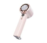 Rechargeable Handheld Turbo Fan with Multi Speed Options for Any Situation (Beige)