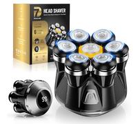 Rechargeable Head Shaver for Bald Men - Waterproof Electric Razor with Type-C Charging, Hypoallergenic Wet & Dry Shaver for Head and Face, Ideal Gift for Men and Women