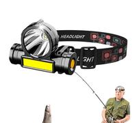 Rechargeable Headlamp, 3 Modes LED Head Lamp Ultra Bright, Waterproof Head Flashlights for Camping Cycling Fishing Hiking Gear