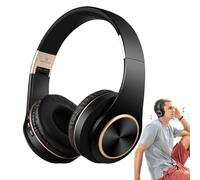 Rechargeable Headphones with Microphone,Rechargeable Wireless Headphones - Stereo with Noise Cancelling | On-Ear for , Daily Life and Listening to Music