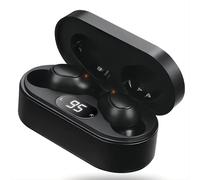 Rechargeable Hearing Aids for Seniors 16-Channel In-Ear Invisible Hearing Amplifier with Dual Noise Reduction, No Feedback, LED Display Black