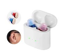Rechargeable Hearing Aids Wireless Sound Amplifier ITE Mini Invisible Elderly Hearing Aid Headphones Deaf The Listening Device Red Blue