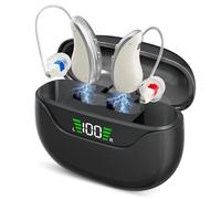 Rechargeable Hearing Amplifier - Clear Sound with In-Ear Speaker Design, Ultra-Light 3.2g, Digital Chip, 3 Modes, 5 Volume Levels, Up to 12h Use, 60h Standby, for TV, Conversations & Daily Life