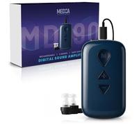 Rechargeable Hearing Amplifier - Digital High-Volume Control, Noise Reduction, 16-Channel, 120H Battery, USB-C Charging - Lightweight, Comfortable Sound Amplifier Listening Device for Adults & Seniors