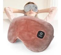 Rechargeable Heated Eye Mask Adjustable Strap and Graphene Heating Cordless Eye Mask for Dry Eyes and Fatigue 1000mAh Battery, Detachable Design and Washable for Sleep, Meditation, Travel