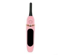 Rechargeable Heated Eyelash Curler with Fast Heating and Auto Shut Off for Safe, Long-Lasting Curling Results (Pink)