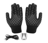 Rechargeable Heated Gloves For Women Men - Thermal Warming Work Gloves, Touchscreen Electric Knit Mitts For Winter Cold Weather, Adjustable And Washable