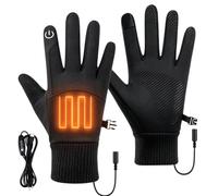 Rechargeable Heated Gloves, Touchscreen Thermal For Motorcycle Fishing | Conductive Fibers In Thumb & Index Finger Let You Use Your Phone, Answer Calls & Check Maps Without Removing The Gloves