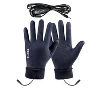 Rechargeable Heated Gloves - USB Heated Glove | Snow Ski Glloves Men | Cold Weather Touchscreen Gllove | Waterproof Non-Slip Winter with Warm Lining and Buckle for