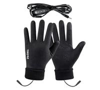 Rechargeable Heated Gloves - USB Heated Glove | Snow Ski Glloves Men | Cold Weather Touchscreen Gllove | Waterproof Non-Slip Winter with Warm Lining and Buckle for