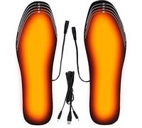 Rechargeable heated insoles, USB-powered heated insoles, trimable, washable, reusable warming, suitable for office work, winter hunting, skiing, fishing, and hiking activities. (35-41)