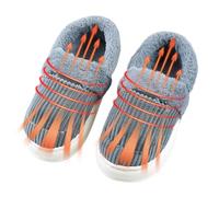 Rechargeable Heated Slippers | 5000mAh 4-Level Electric Foot Warmer Slippers 10in Soft | Battery Operated Indoor Home Office Winter Shoes | Living Room Bedroom Daily Nighttime Warm Comfort