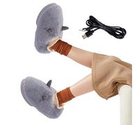 Rechargeable Heated Slippers - Soft USB Indoor Slippers | Electric Calorifer Shoe With Battery - Warm Feet Winter Home