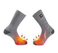 Rechargeable Heated Socks - 2200MAH Electric Battery Washable Heated Socks for Men Women, Winter Ski Camping Hiking Motorcycle Cycling,XL
