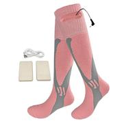 Rechargeable Heated Socks, Men's Heated Socks - Electric Socks with 2500mAh Rechargeable Batteries - Intelligent Adjustable Warm Warm Socks for Friends and Lovers