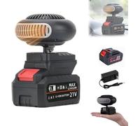 Rechargeable Heater, Battery Powered Heater, Wireless Portable Car Heaters, Battery Operated Heaters For Car Camping And Indoor Outdoor (10-cell battery)