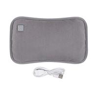 Rechargeable Hot Water Bag Flannel Cover Heated Hand Warmers Lasting Heat Preservation Portable Hot Water Bottle Thicken Plush Heat Bag Large Capacity