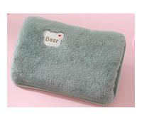Rechargeable hot Water Bottle, hot Water Bottle with Plush Cover, Relieve Neck, Shoulder, Hands, feet, and Abdomen Pain, and get rid of Cold.(Green)