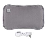 Rechargeable Hot Water Bottle Portable Electric USB Hot Water Bag with Plush Cover Winter Hand & Feet Warmer Hot Water Pouch for Menstrual Cramps or Muscle Aches & Back Pains Xmas Gifts