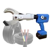 Rechargeable Hydraulic Cable Cutter with 360° Rotatable Alloy Steel Blades for Copper and Aluminum Wires