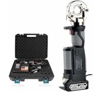 Rechargeable Hydraulic Crimping Tool 10-300mm² - 12 Dies Included | Battery Powered Cable Crimper for Copper & Aluminum Terminals | Electric Hydraulic Wire Crimper Kit