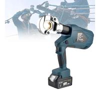 Rechargeable Hydraulic Crimping Tool, Electric Cable Lug Crimper with 12 Die Sets for Industrial Use